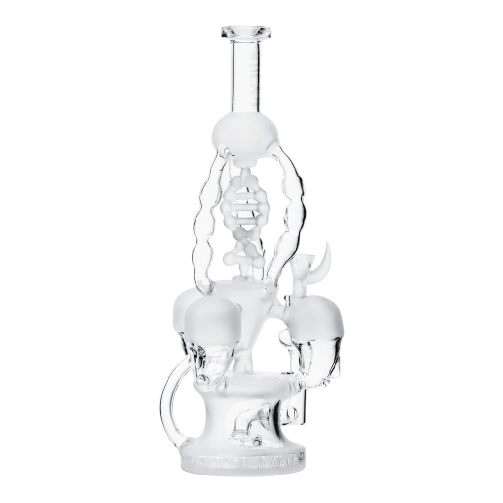 JUICYJ CYBORG MOLECULE 14" GLASS WATER PIPE #JJ-201-SB