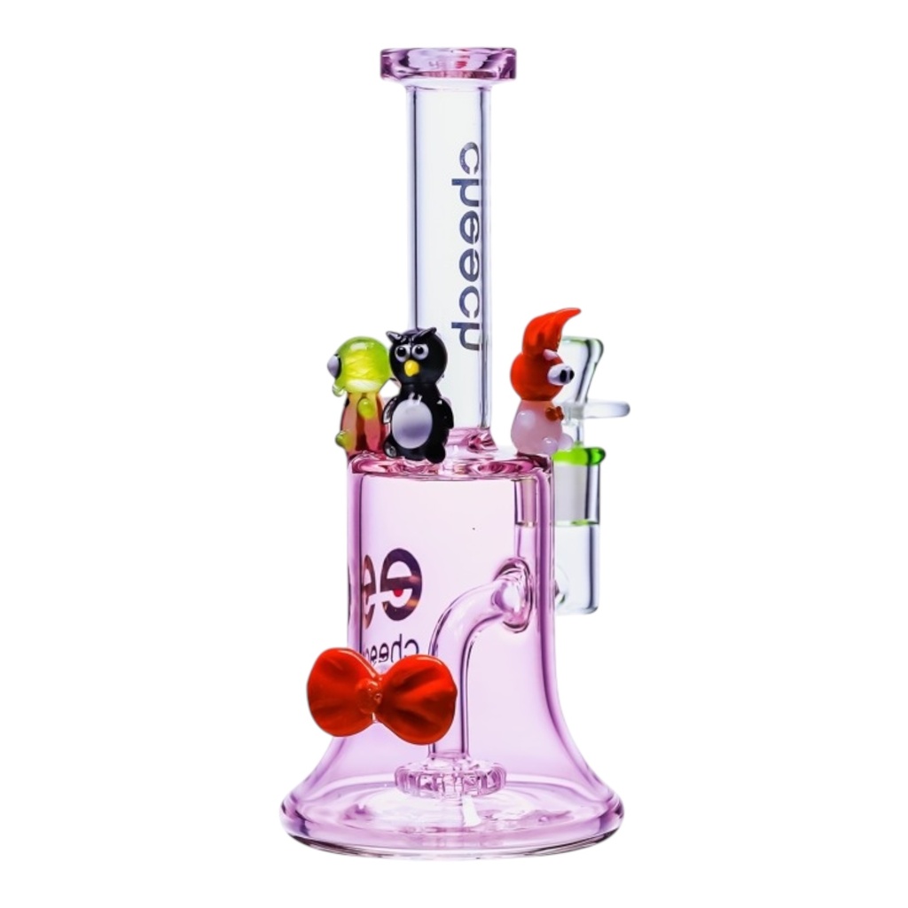 CHEECH PICNIC PALS 9" GLASS WATER PIPE #CHE-377