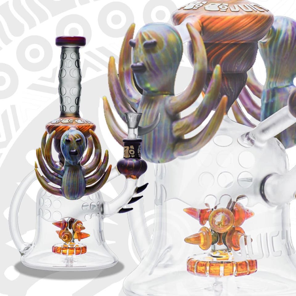 JUICYJ THIS IS THE FINAL DESTINATION 11.5" GLASS WATER PIPE #JJ-352