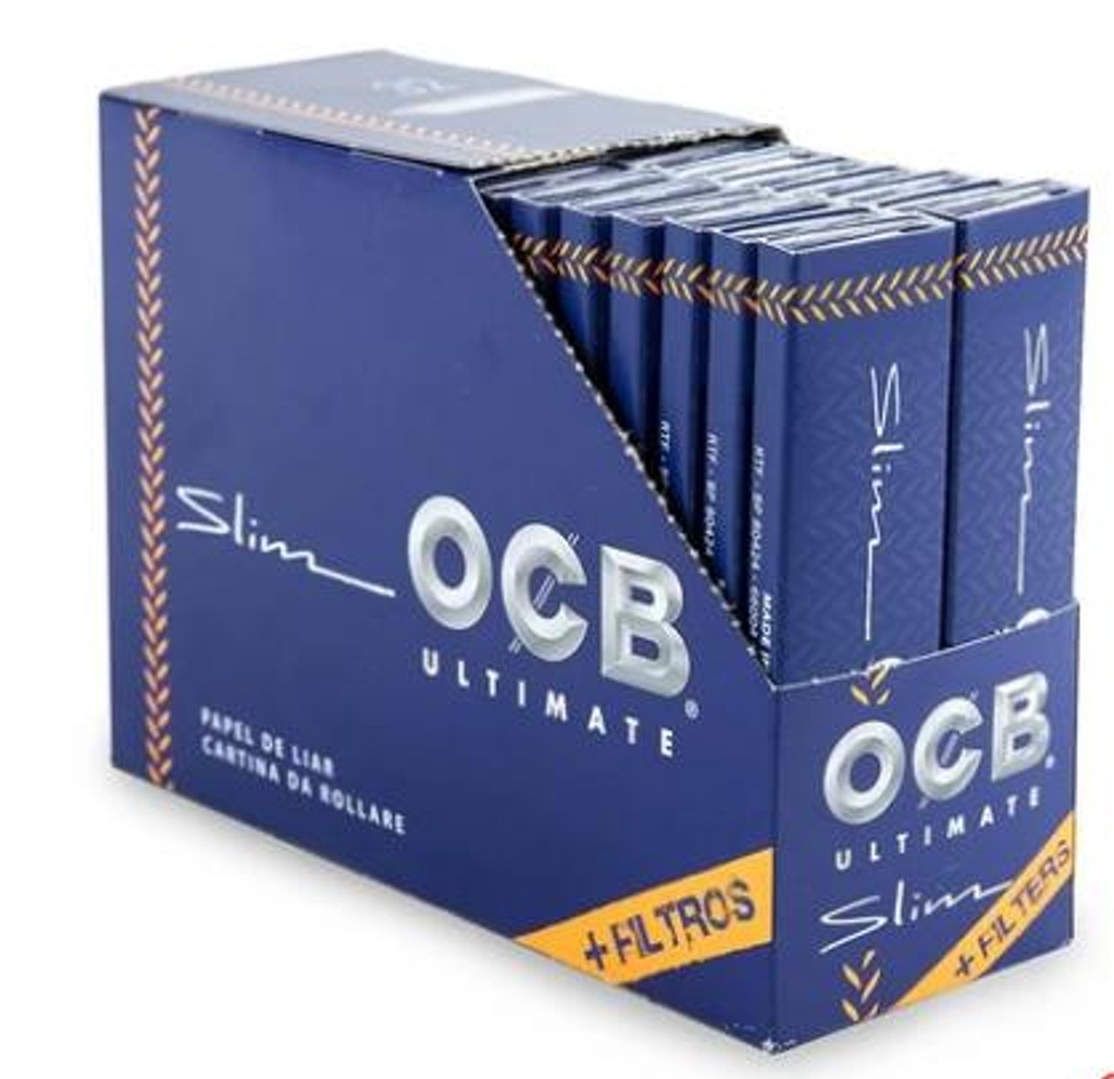 OCB ULTIMATE SLIM PAPERS + FILTERS 32CT BOX OF 50