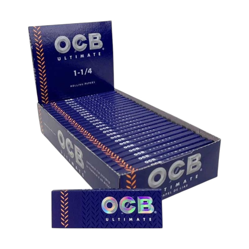 OCB ULTIMATE 1 1/4 ROLLING PAPERS 50CT BOX OF 25