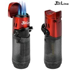 JETLINE J-JET TRIPLE FLAME POCKET TORCH LIGHTERS BOX OF 16