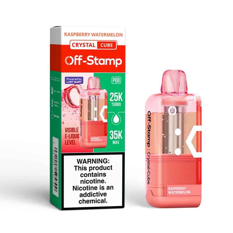 OFF-STAMP CRYSTAL CUBE 35K 5% DISPOSABLE POD BOX OF 5
