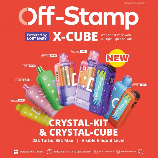 OFF-STAMP X-CUBE CRYSTAL CUBE 35K 5% DISPOSABLE KIT BOX OF 5