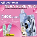 LOST MARY NERA PURVIEW 40K 5% DISPOSABLE KIT (DEVICE + 2CT REFILL PACK BUNDLE)