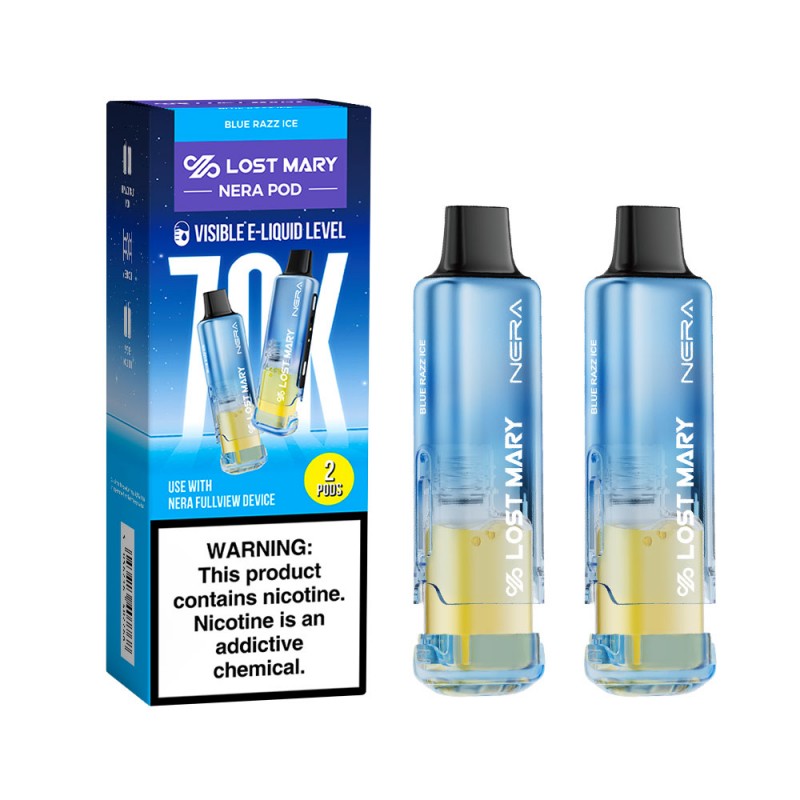 LOST MARY NERA FULLVIEW POD 70K 5% DISPOSABLE REFILL PACK PODS 2CT BOX OF 5
