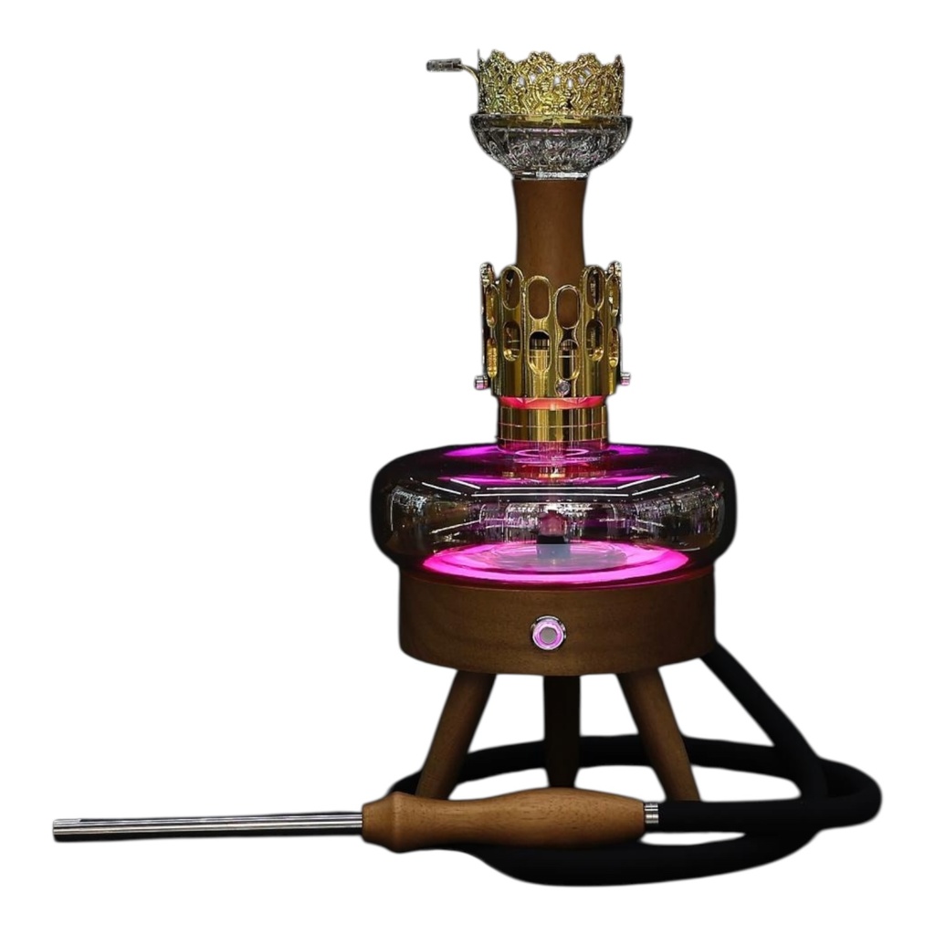 LUXX 4737 SPACE X1 ALUMINUM WOOD HOOKAH