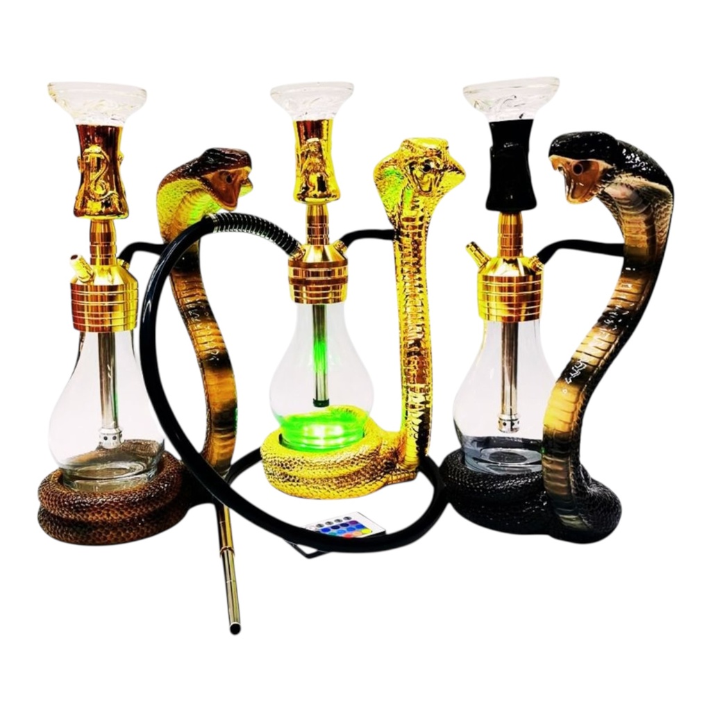 LUXX 4738 SNAKE ALUMINUM RESIN HOOKAH