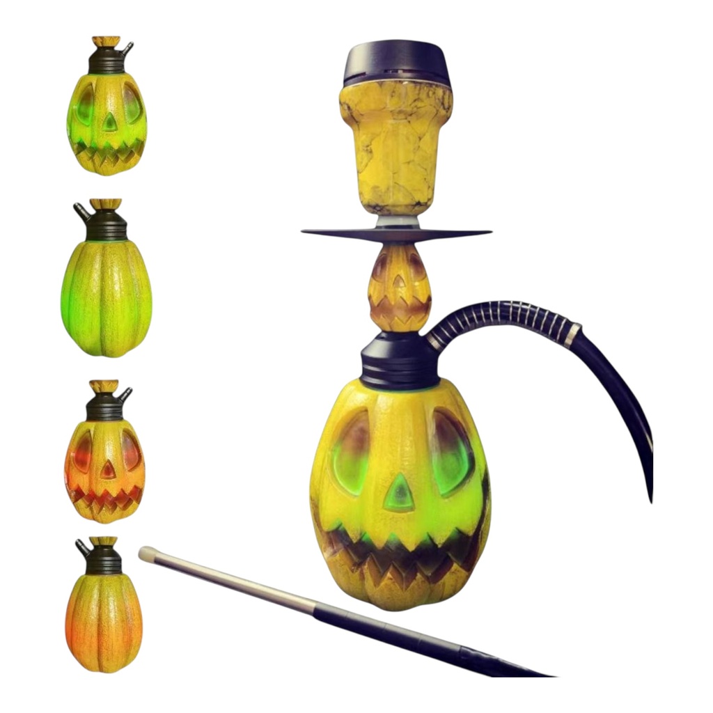 LUXX 4785 PUMPKIN ALUMINUM RESIN HOOKAH