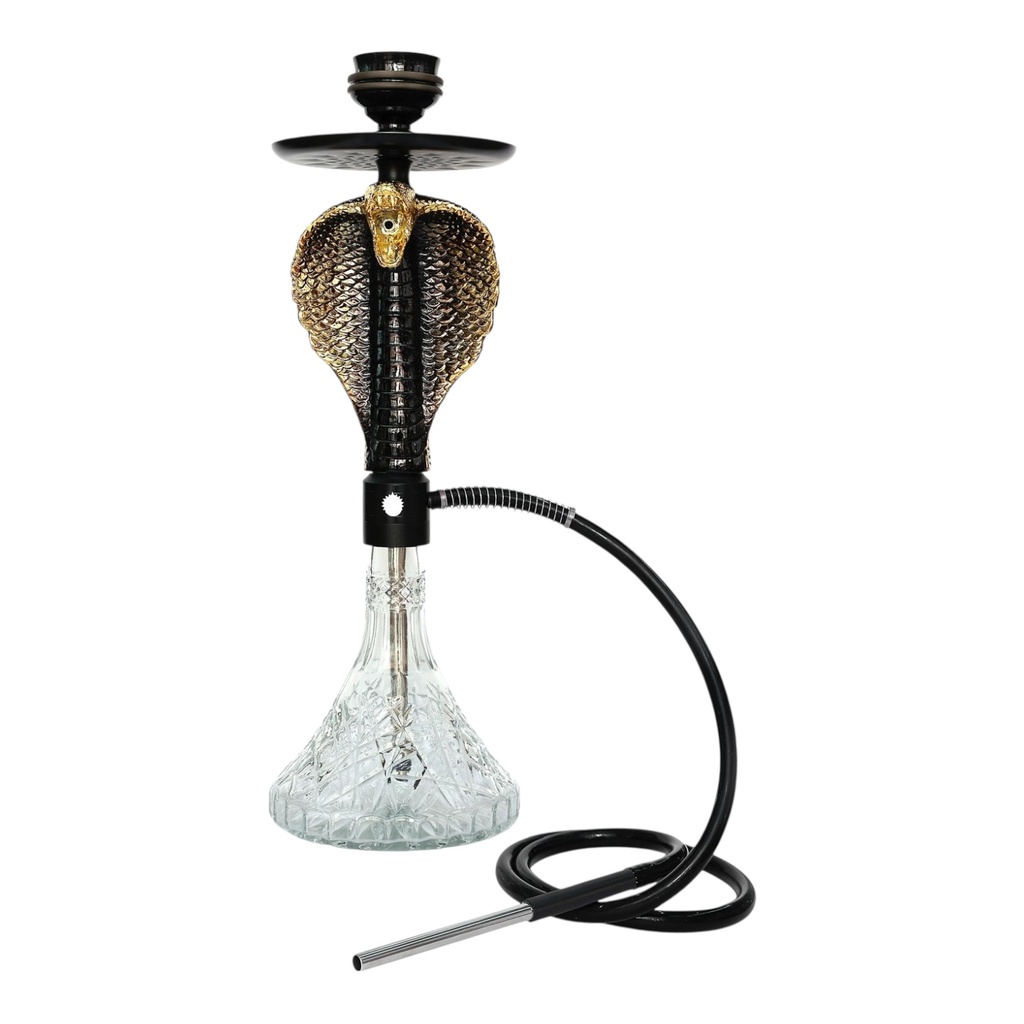 LUXX 4749 KING COBRA ALUMINUM RESIN HOOKAH
