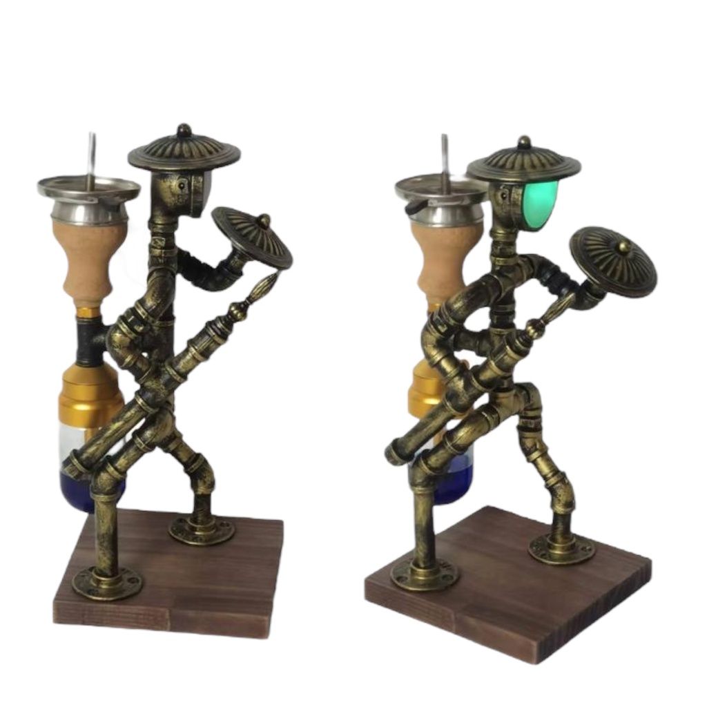 LUXX 4754 STEAMPUNK ALUMINUM HOOKAH