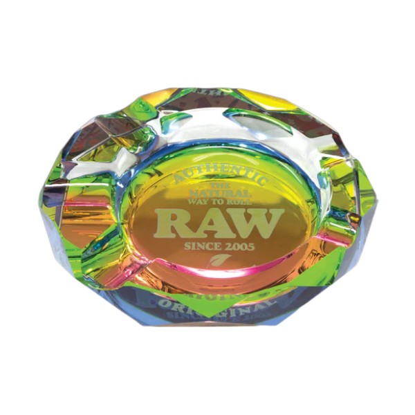 RAW PHAT OVAL GLASS ASHTRAY