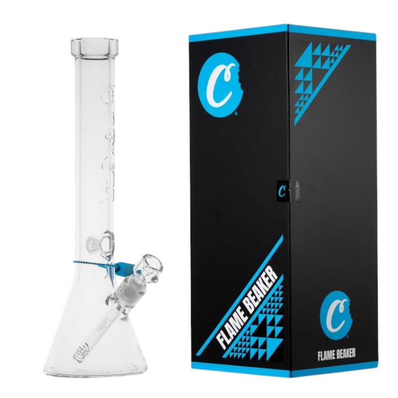COOKIES FLAME BEAKER 17" GLASS WATER PIPE