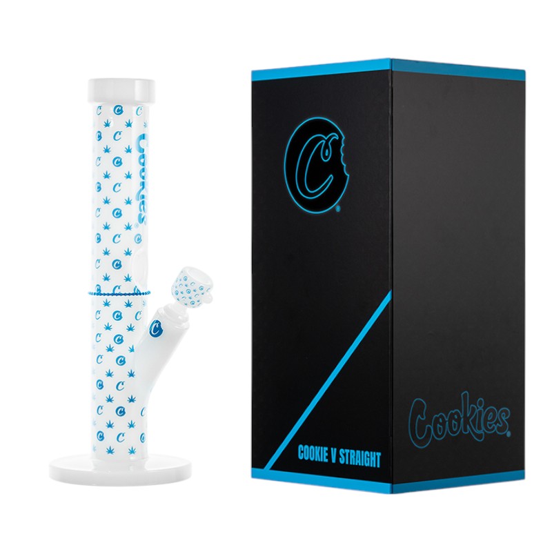 COOKIES V STRAIGHT 14" GLASS WATER PIPE
