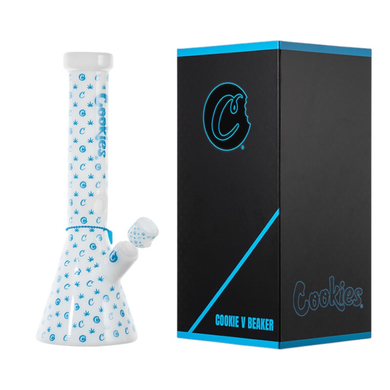 COOKIES V BEAKER 14" GLASS WATER PIPE