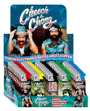 CHEECH & CHONG TORCH LIGHTER #CC-LT-160&161&162 BOX OF 50