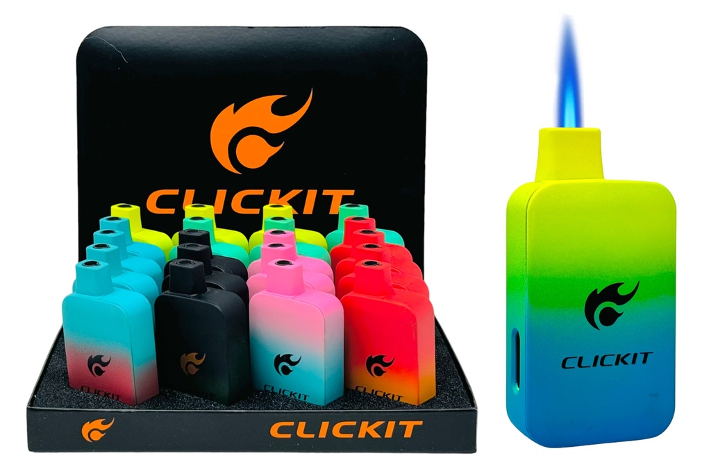 CLICKIT DISPOSABLE VAPE TORCH LIGHTER #GH-9288 BOX OF 20