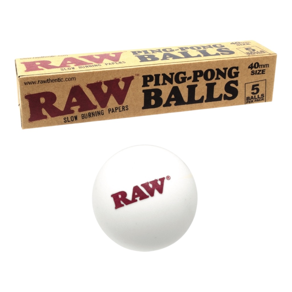 RAW PING PONG BALLS 5CT