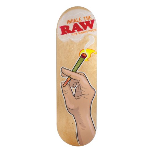 RAW SKATE BOARD DECK HAND CLASSIC