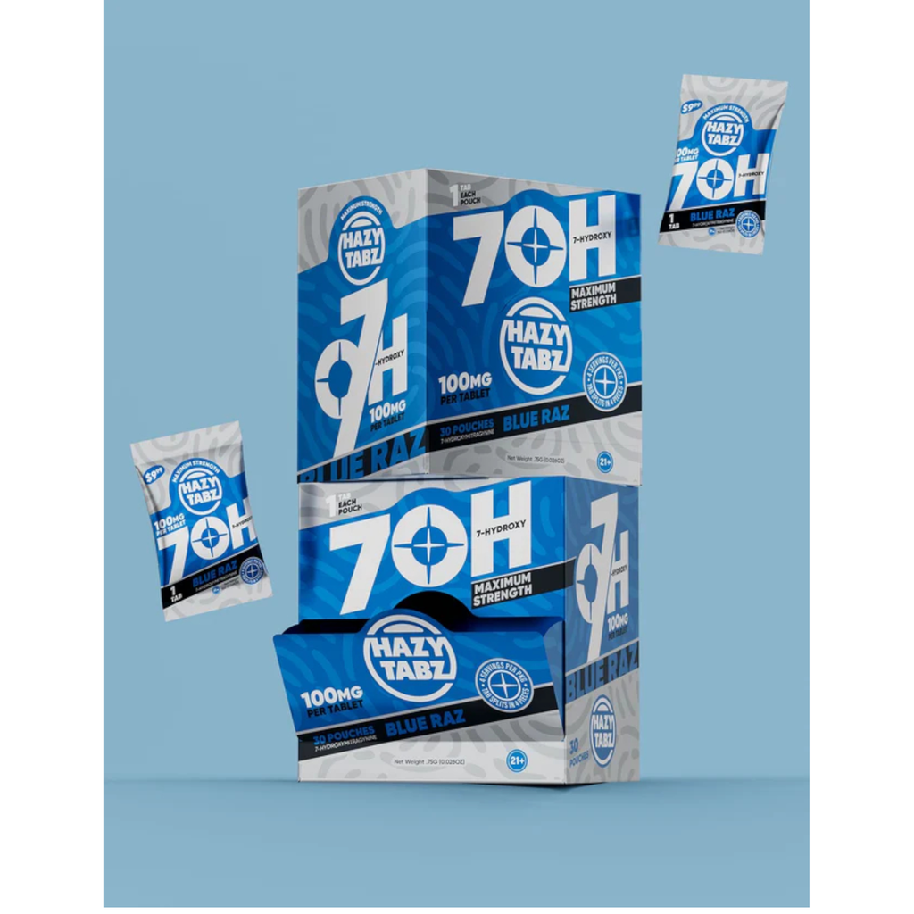 HAZY TABZ 100MG 7-HYDROXY TABLET 1CT BOX OF 30