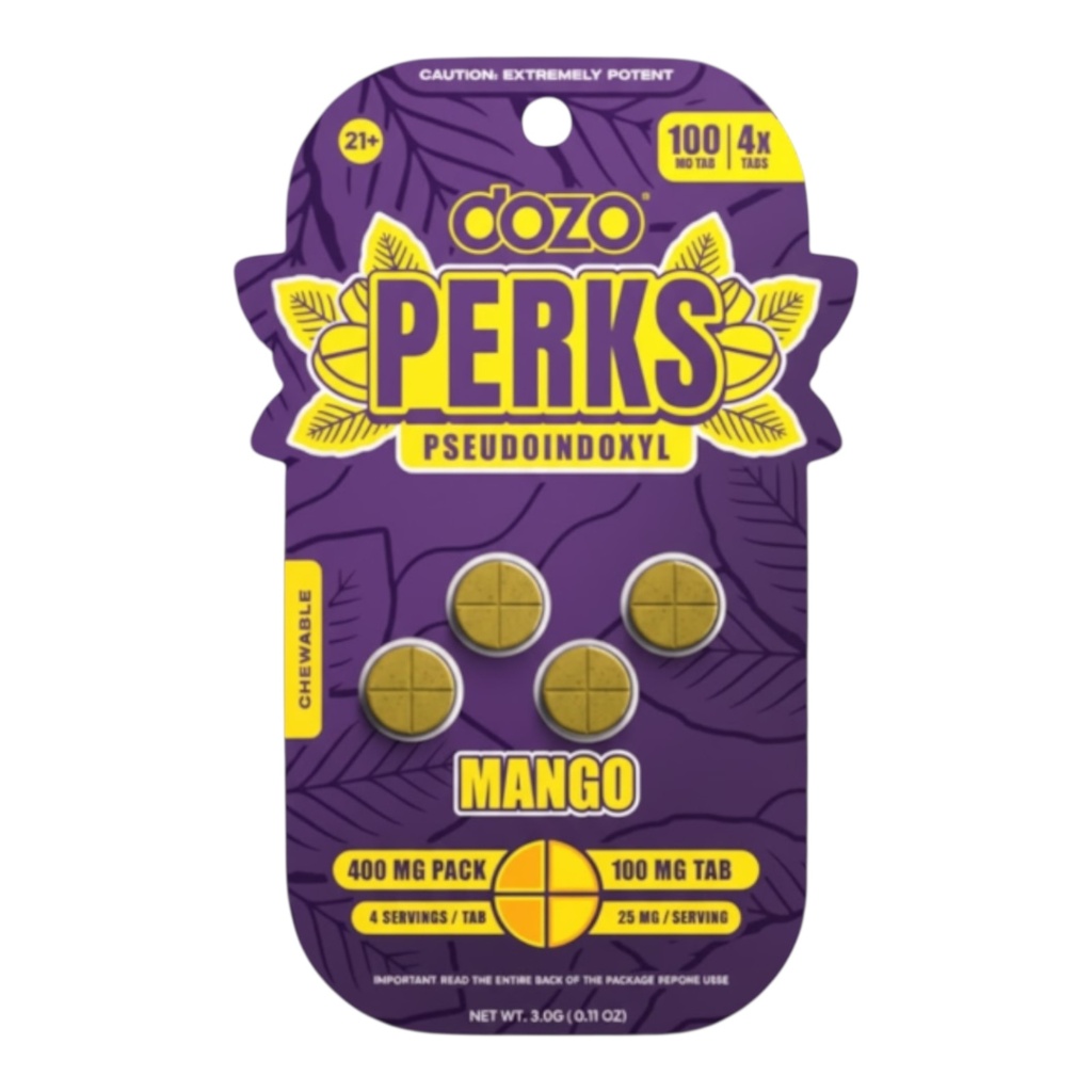 DOZO PERKS 400MG PSEUDOINDOXYL BLISTER CAPSULES 4CT