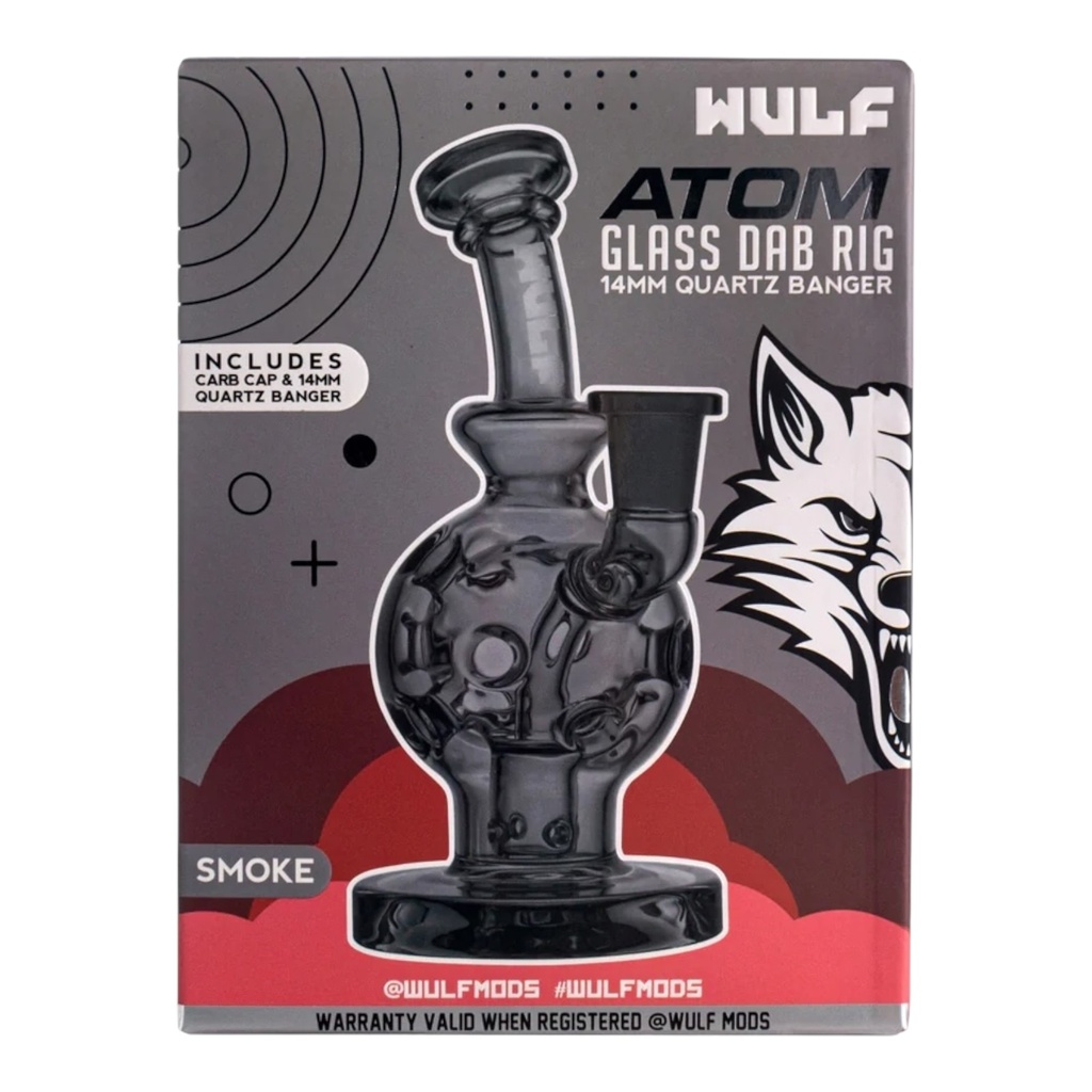 WULF ATOM GLASS DAB RIG 14MM QUARTZ BANGER