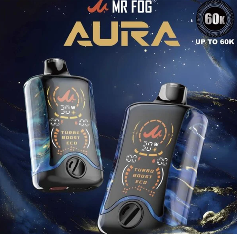 MR FOG AURA 5% DISPOSABLE 60000 PUFFS BOX OF 5
