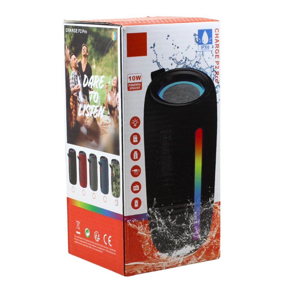 PORTABLE BLUETOOTH SPEAKER RGB LIGHT CHARGEP2PRO