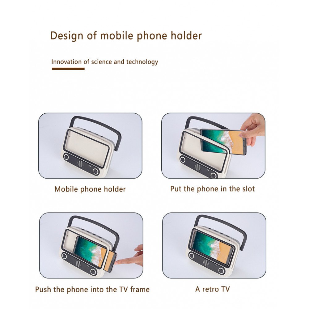 PORTABLE TV PHONE HOLDER BLUETOOTH SPEAKER KM-TV300S