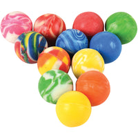 HAND BOUNCY BALLS #RB12 ASSORTED COLORS 12CT BAG