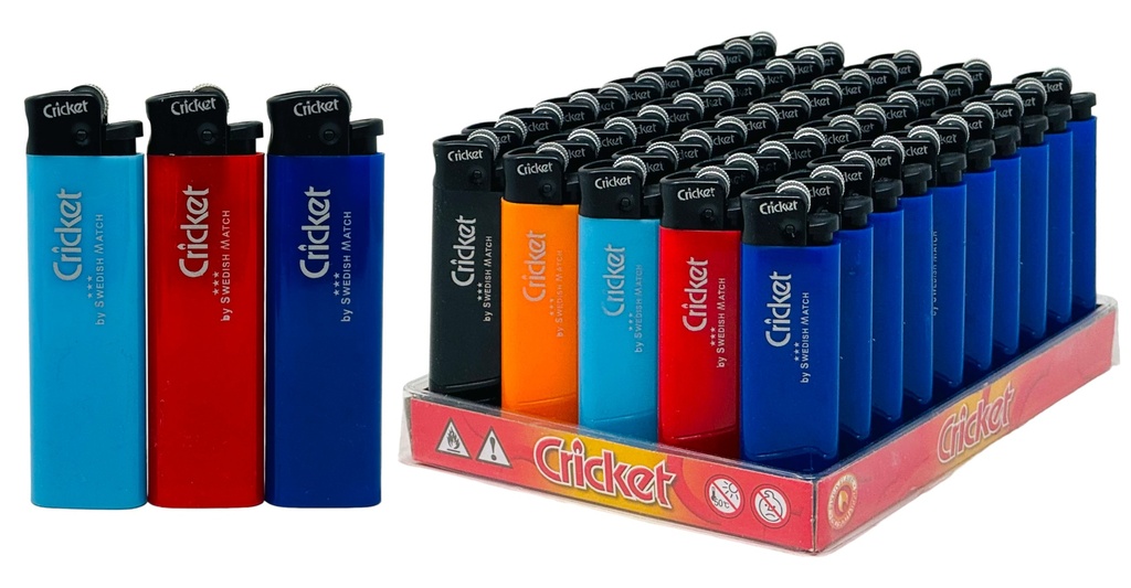 CRICKET ORIGINAL MULTI-COLOR LIGHTERS BOX OF 50