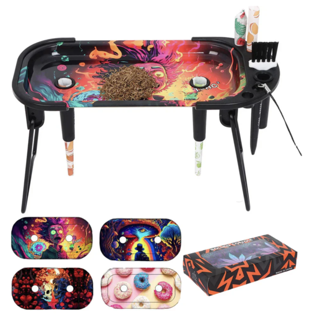G-PIN SQUARE ROLLING CONSOLE #JA-568 ASSORTED DESIGNS