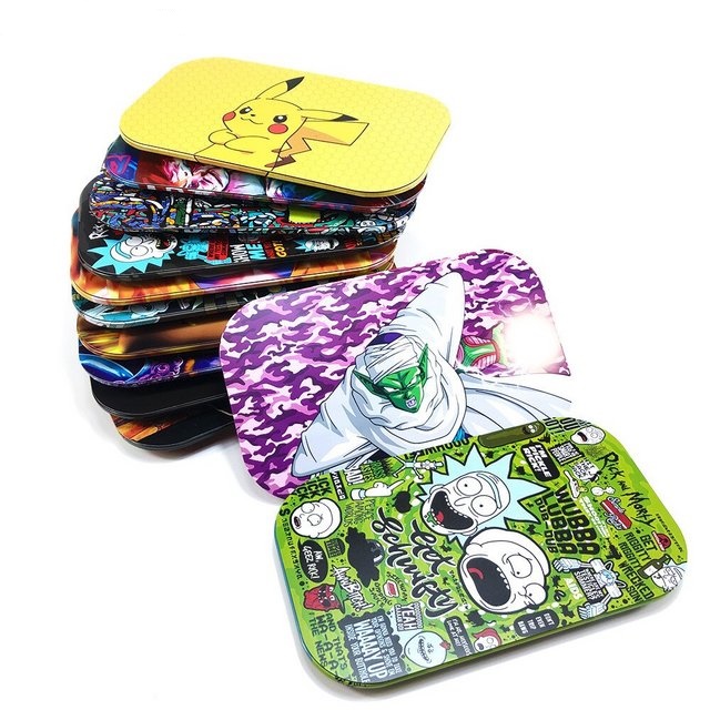 HIPSTER MINI METAL TRAY WITH COVER ASSORTED DESIGNS