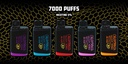 CALIFORNIA HONEY 5% DISPOSABLE 7000 PUFFS BOX OF 5