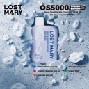LOST MARY OS5000 FROZEN EDITION 5% DISPOSABLE BOX OF 10