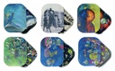 METAL TRAY WITH 3D HOLOGRAPHIC TRAY COVER ASSORTED DESIGNS