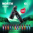 NORTH VISION 5% DISPOSABLE 15000 PUFFS BOX OF 5