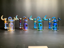 GLASS WATER PIPE 6.25" #XL-S-503 ASSORTED COLORS