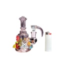 CORAL KISS GLASS WATER PIPE 5.9" #EG-61 ASSORTED COLORS