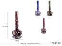 GENIE BLOOM SOFT GLASS 14" WATER PIPE #GP24139 ASSORTED COLORS