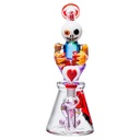 CHEECH GHOST OF VALENTINE 10.5" GLASS WATER PIPE #CHE-351