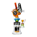 CHEECH PISTOL WITH REMOVABLE PISTOL HANDPIPE 12.5" GLASS WATER PIPE #CHE-356