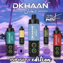 DKHAAN INFINITY EDITION 5MG DISPOSABLE 25000 PUFFS BOX OF 5