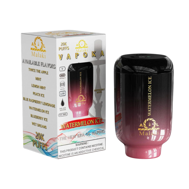 AL MALAKI VAPOKA 20K 5MG E-HOOKAH VAPE BOWL BOX OF 6