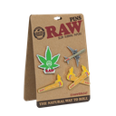 RAW CLASSIC BADGE PINS 4PK