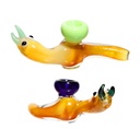 5" BEE GLASS HAND PIPE ASSORTED COLORS