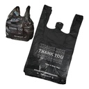 SHOPPING BAGS 1/8 BLACK THANK YOU 400CT