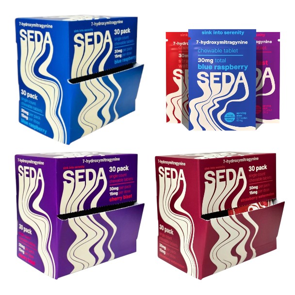 SEDA 30MG 7-HYDROXY CHEWABLE TABLETS 1CT BOX OF 30