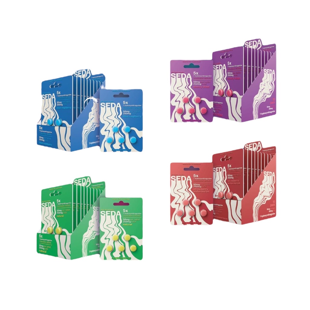 SEDA 50MG 7-HYDROXY CHEWABLE TABLETS BLISTER 5CT