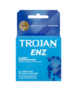 TROJAN ENZ BLUE LUBRICATED CONDOMS 3CT BOX OF 6